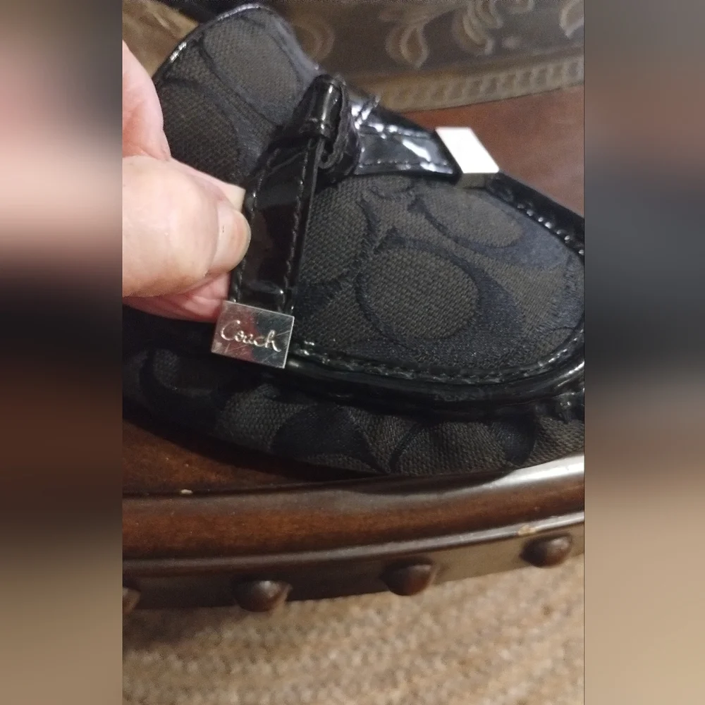 Coach Black Signature Loafers (9.5) - Picture 3 of 7